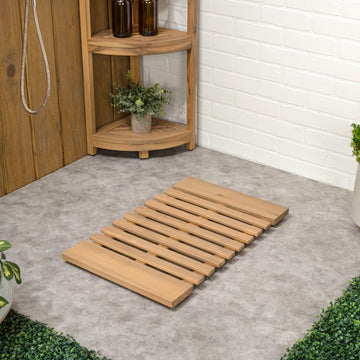Paige Modern Classic Acacia Wood Slat Mat